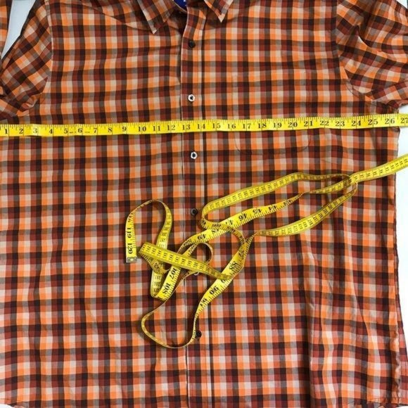 Saddlebred XL Orange Long Sleeve Button Down Shirt - Picture 6 of 10